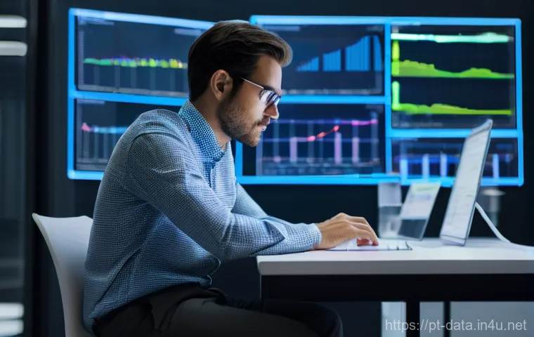 데이터사이언스 데이터 수집 기법 - **Prompt 1: The Digital Data Explorer**
    "A female data scientist, in her late 20s, with a determ...