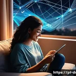 Home 15 데이터사이언스와 추천 시스템 - **"The Personalized Digital Journey"**: A vibrant, high-definition digital art illustration depictin...